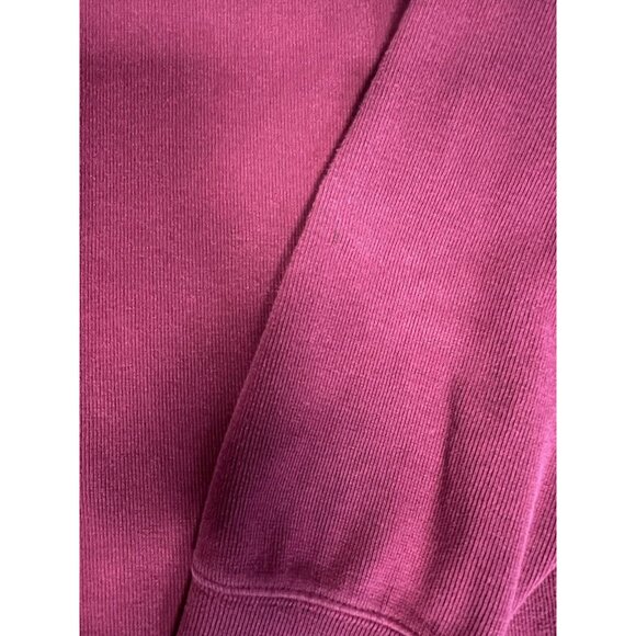 Chaps Mens Quarter Zip Sweater~Size Lrg~Maroon Long Sleeve Layering Shirt L5 16 - Picture 9 of 11
